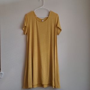 Old Navy yellow jersey dress L